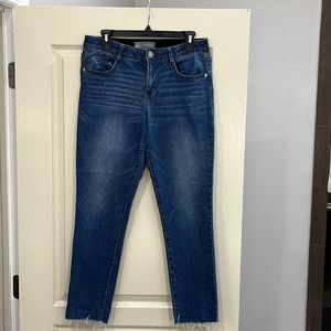 Wit & Wisdom Ab-Solution Raw Hem Ankle Skinny, size 8